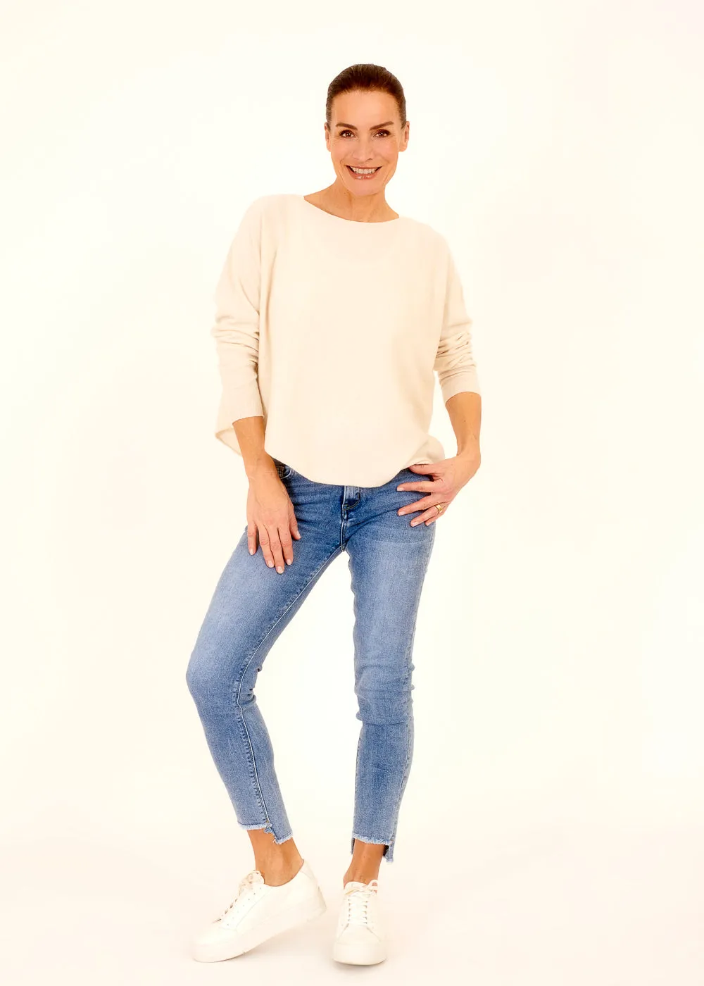 asymmetrischer Pullover