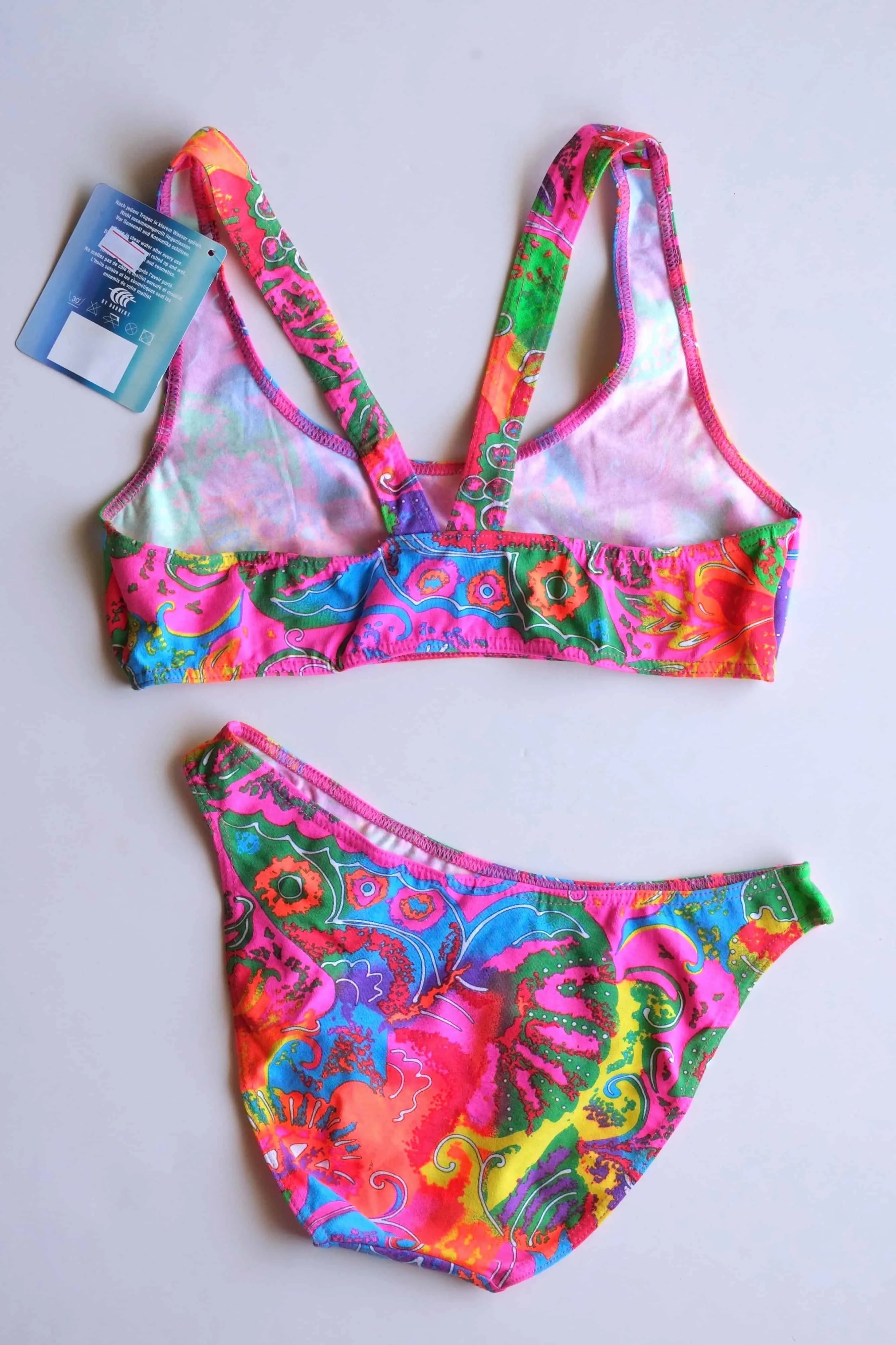 BARNERT Colorful Neon Girls Swimsuit