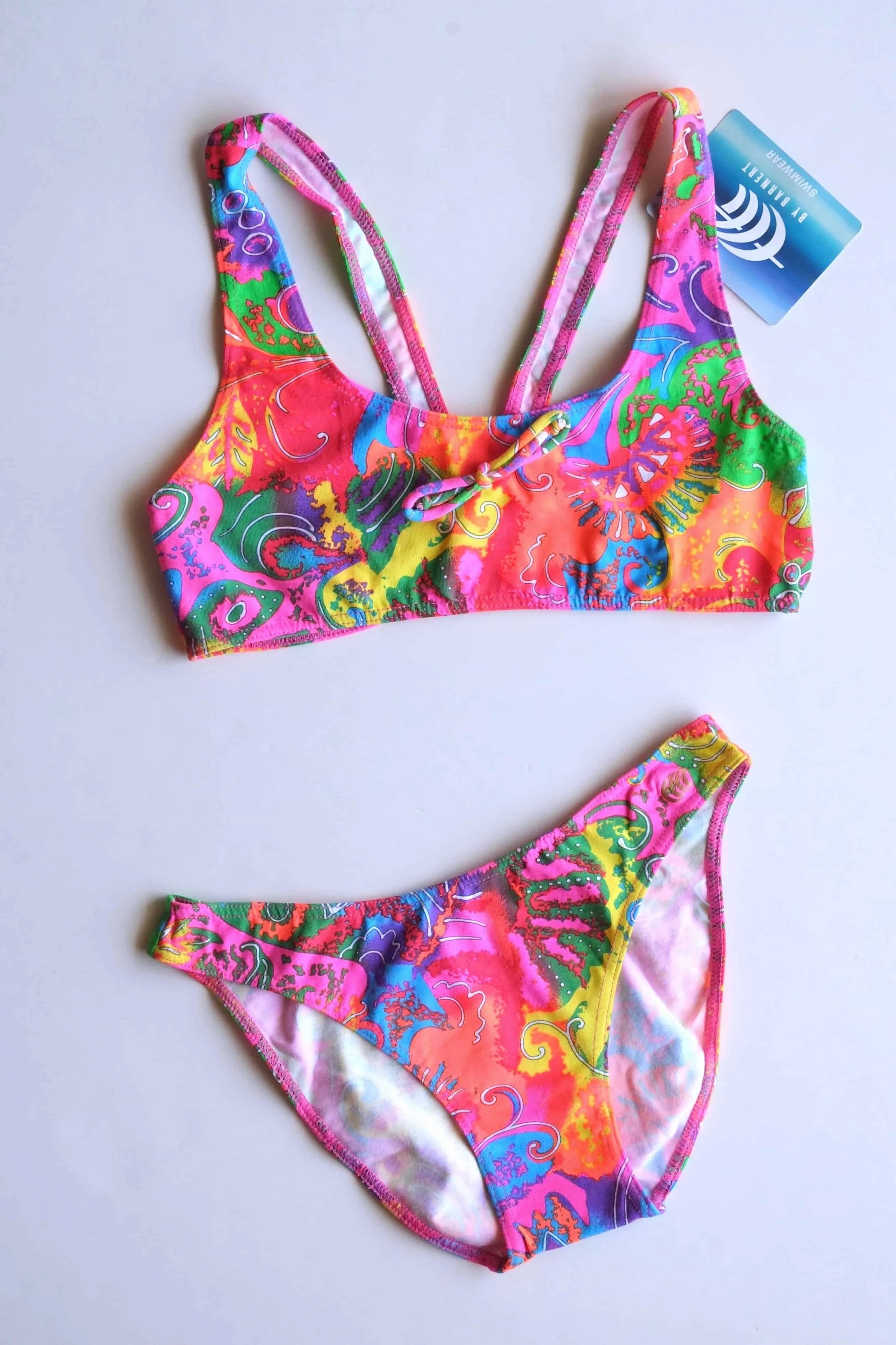BARNERT Colorful Neon Girls Swimsuit