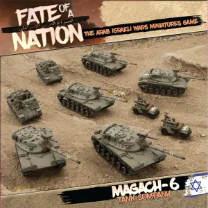 Battlefront Fate of a Nation Magach-6 Tank Company Arab Israeli Wars FOW AISAB1