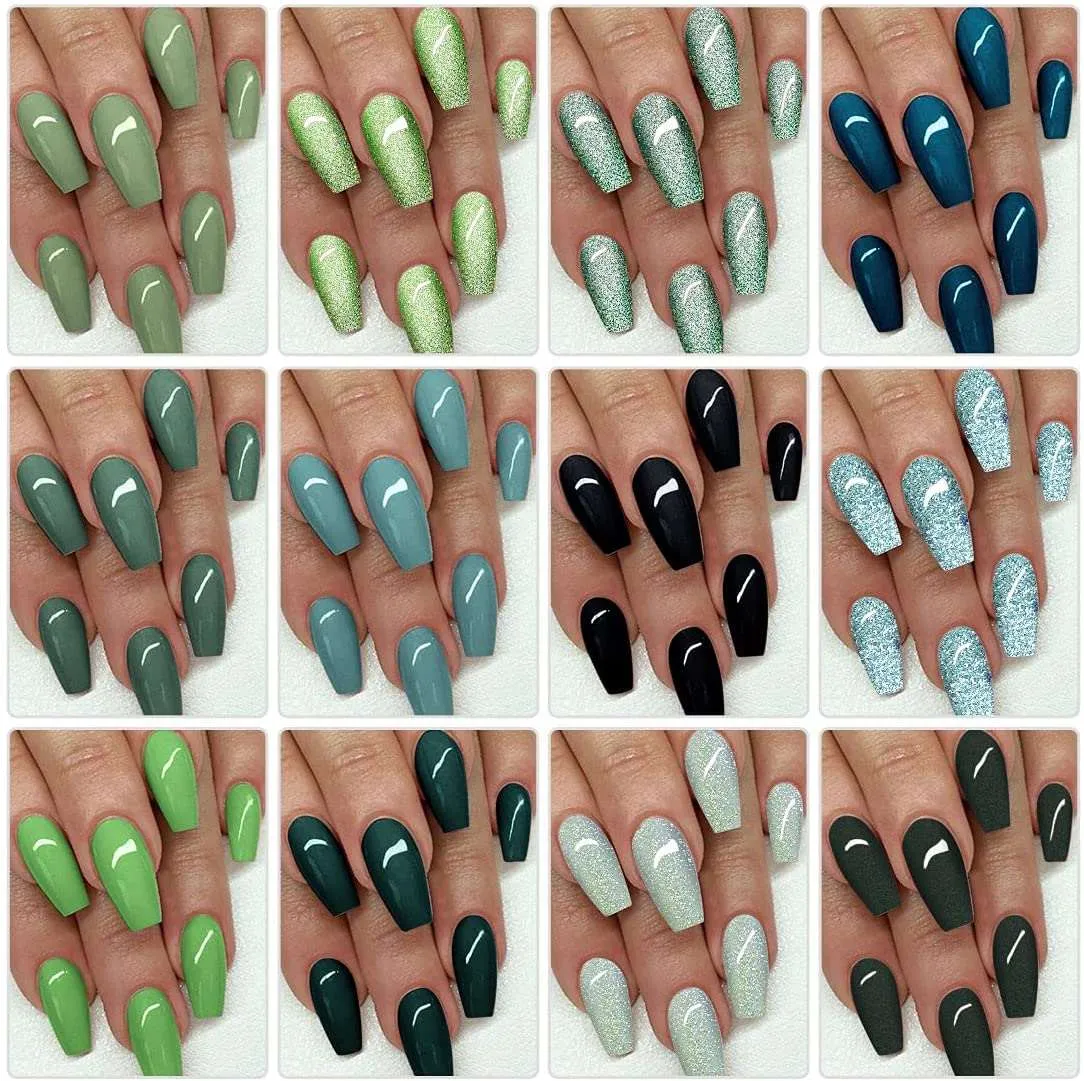 Blue Green Gel Nail Polish Set（SET12-12_8ML）
