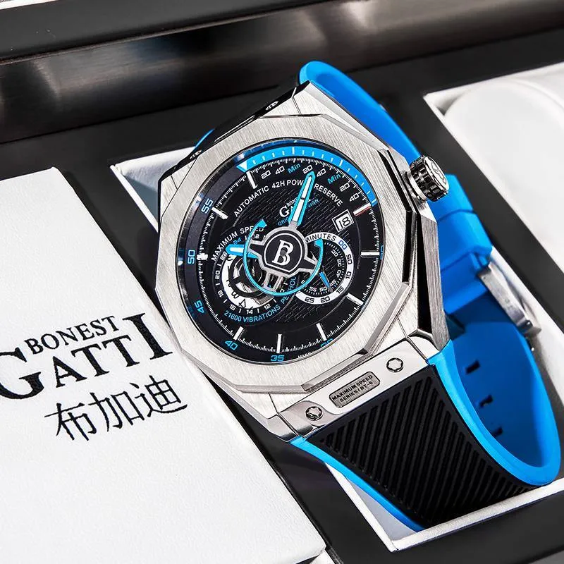 BONEST GATTI King's Speed Automatic Rubber Blue BG8601