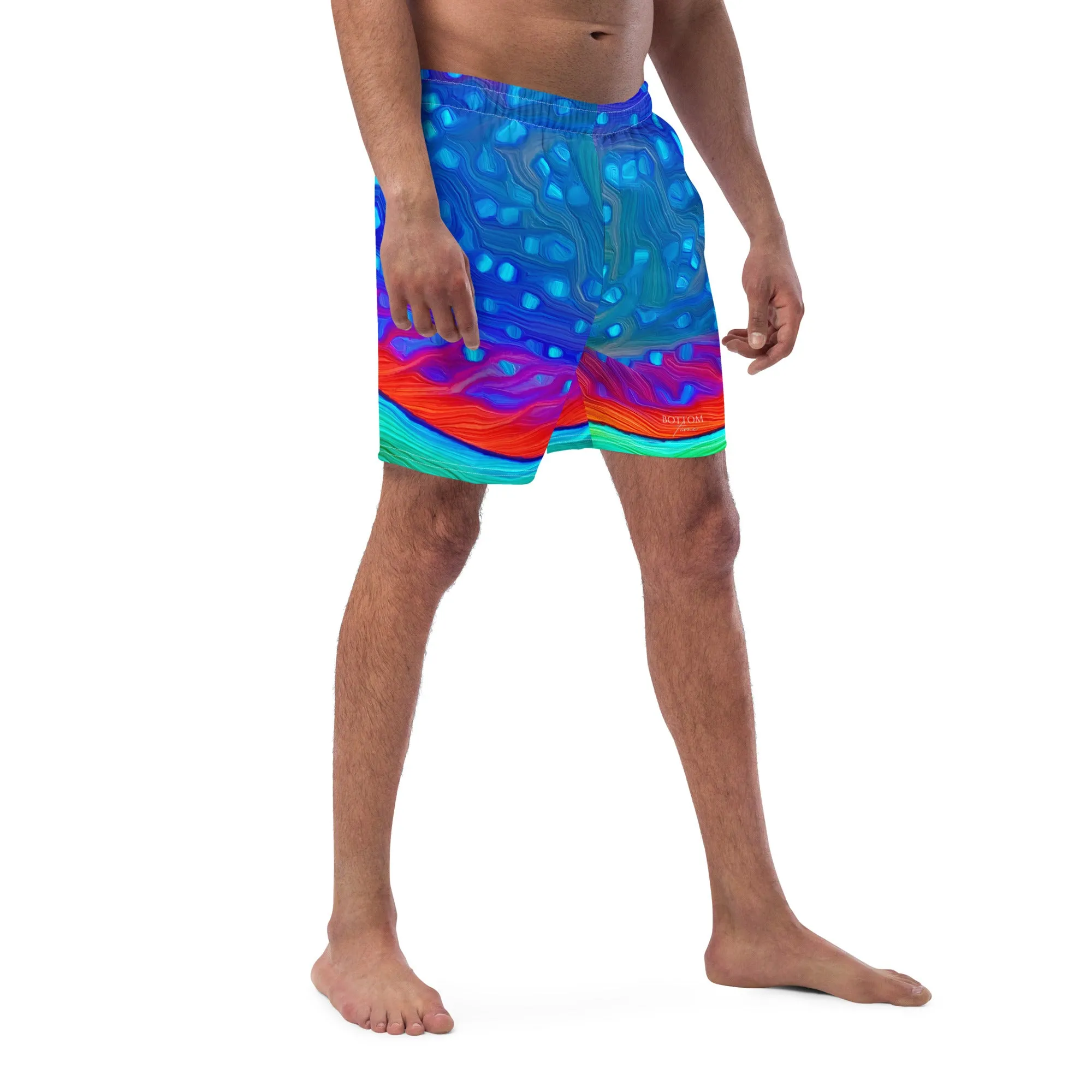 Bottom Time Eco-Friendly Men's Swim Trunks, Yellowtail