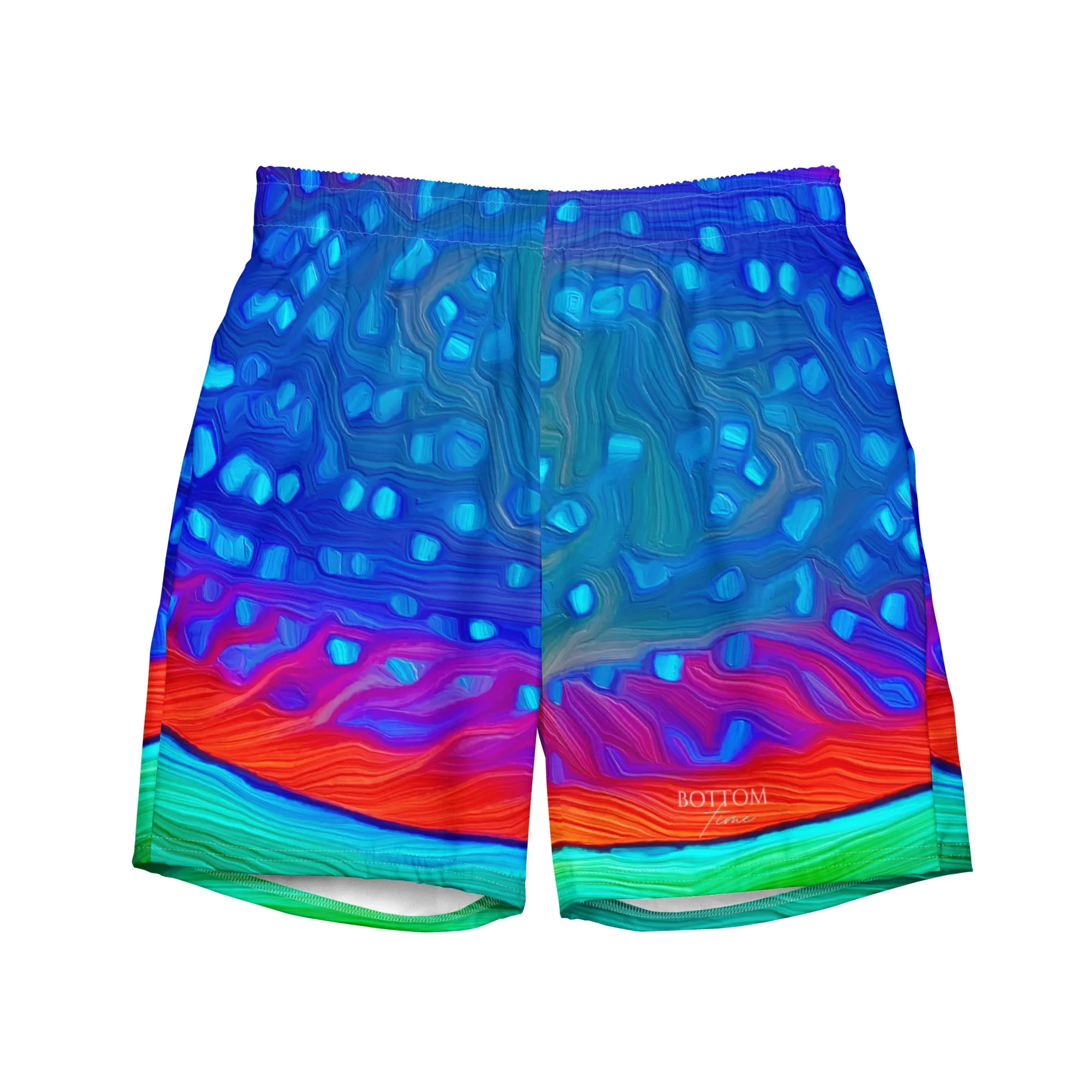 Bottom Time Eco-Friendly Men's Swim Trunks, Yellowtail
