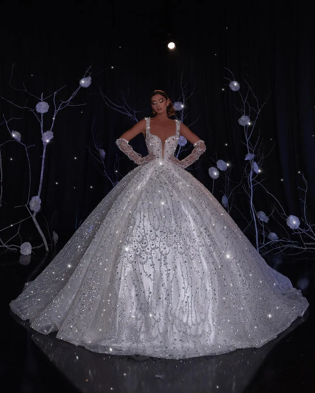 Carlianne Luxury White Wedding Dress