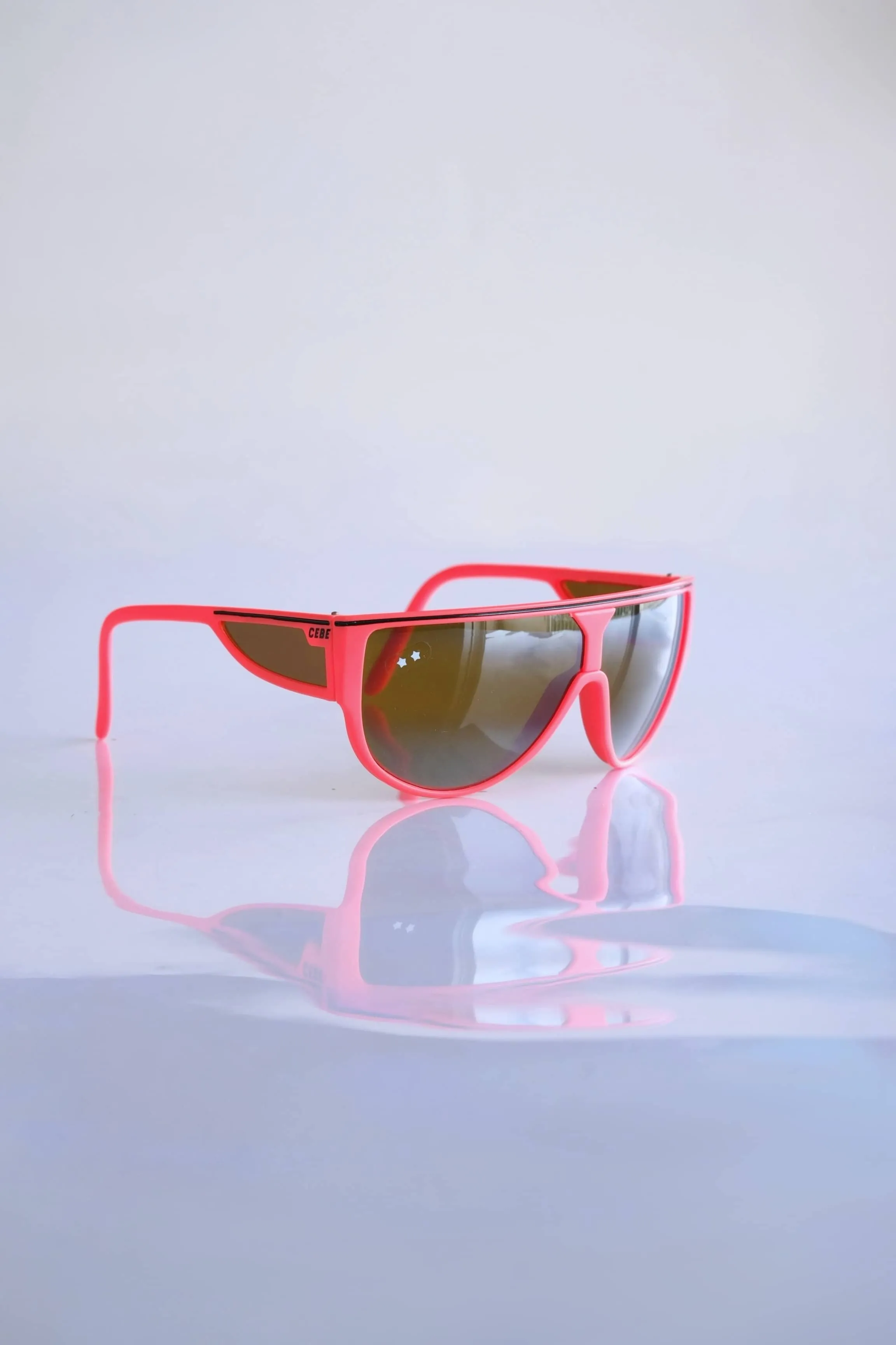 CÉBÉ 90s Wraparound Neon & Mirrored Sunglasses