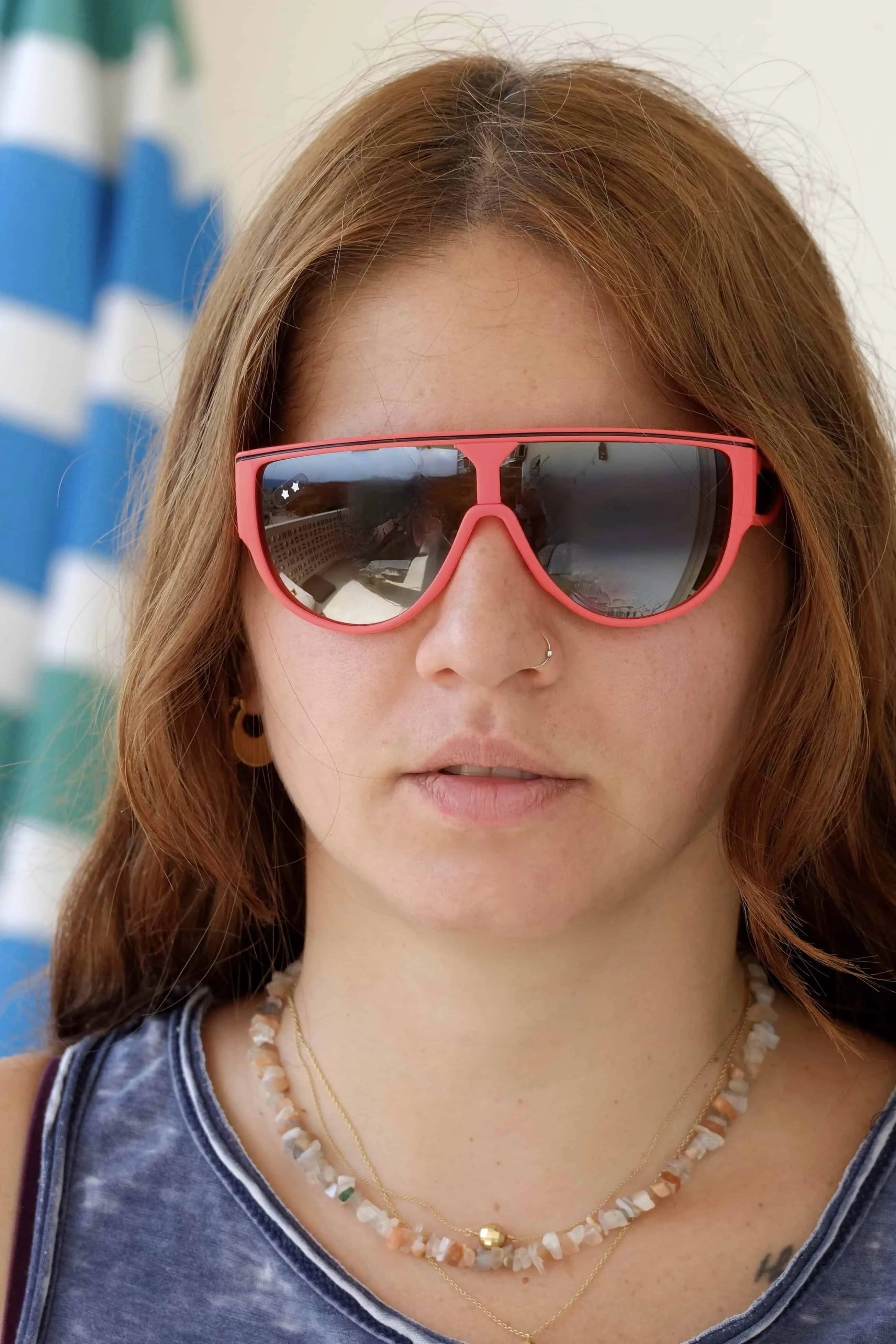 CÉBÉ 90s Wraparound Neon & Mirrored Sunglasses