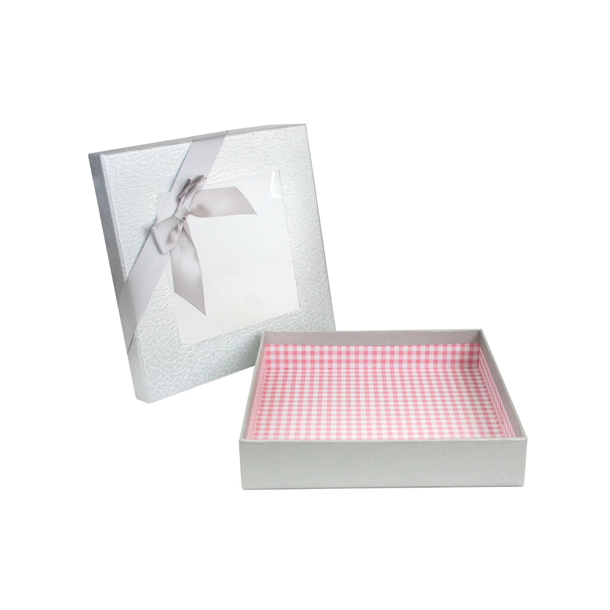 Chic Geometric Metallic Truffle Design Gift Box with Display Window - 25 compartments