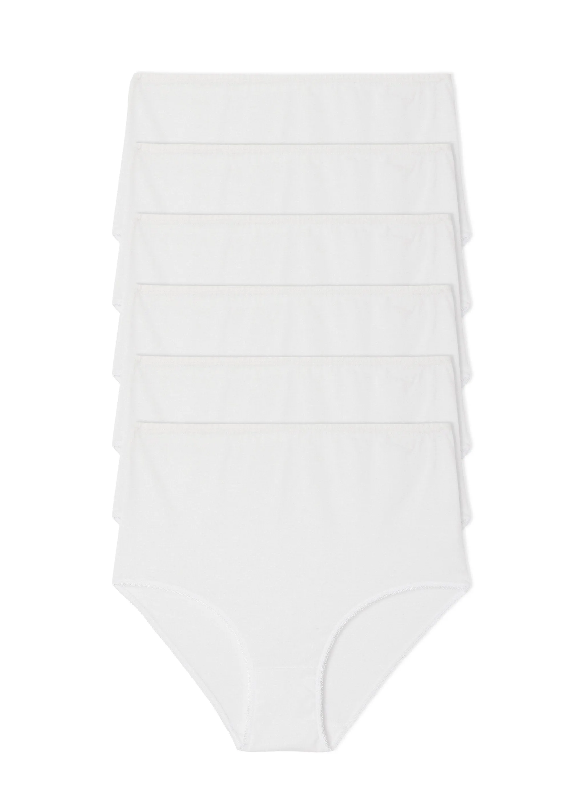 Culotte taille haute coton - lot de 6