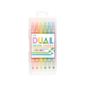 dual liner double-ended neon highlighters