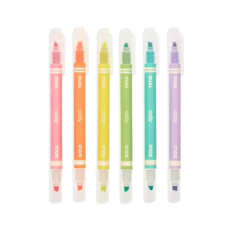 dual liner double-ended neon highlighters