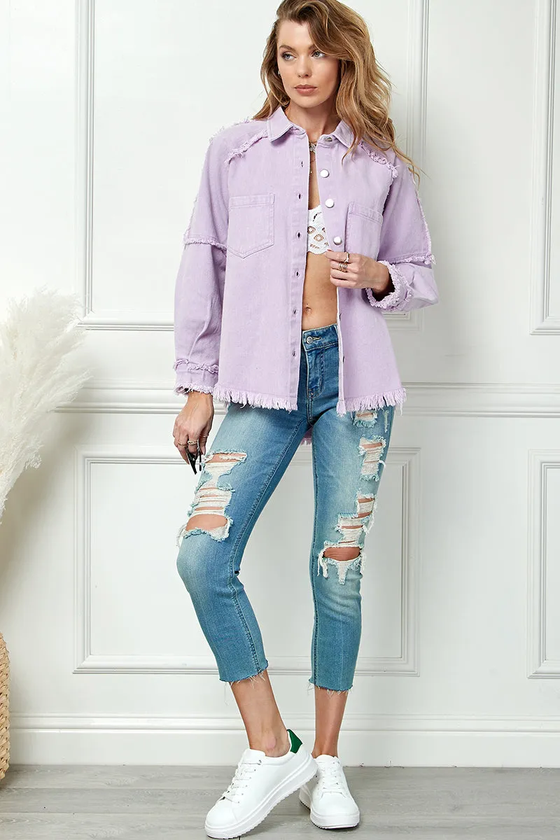 Frayed Shacket