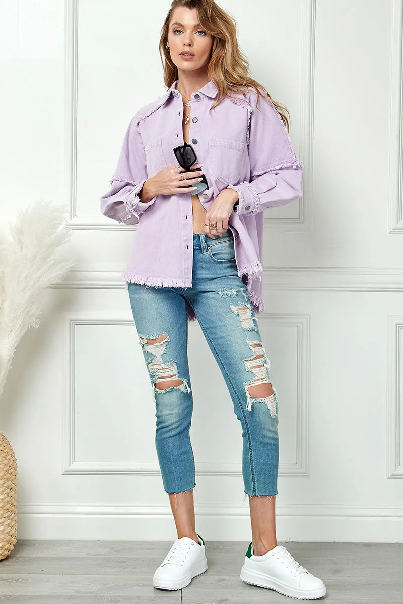 Frayed Shacket