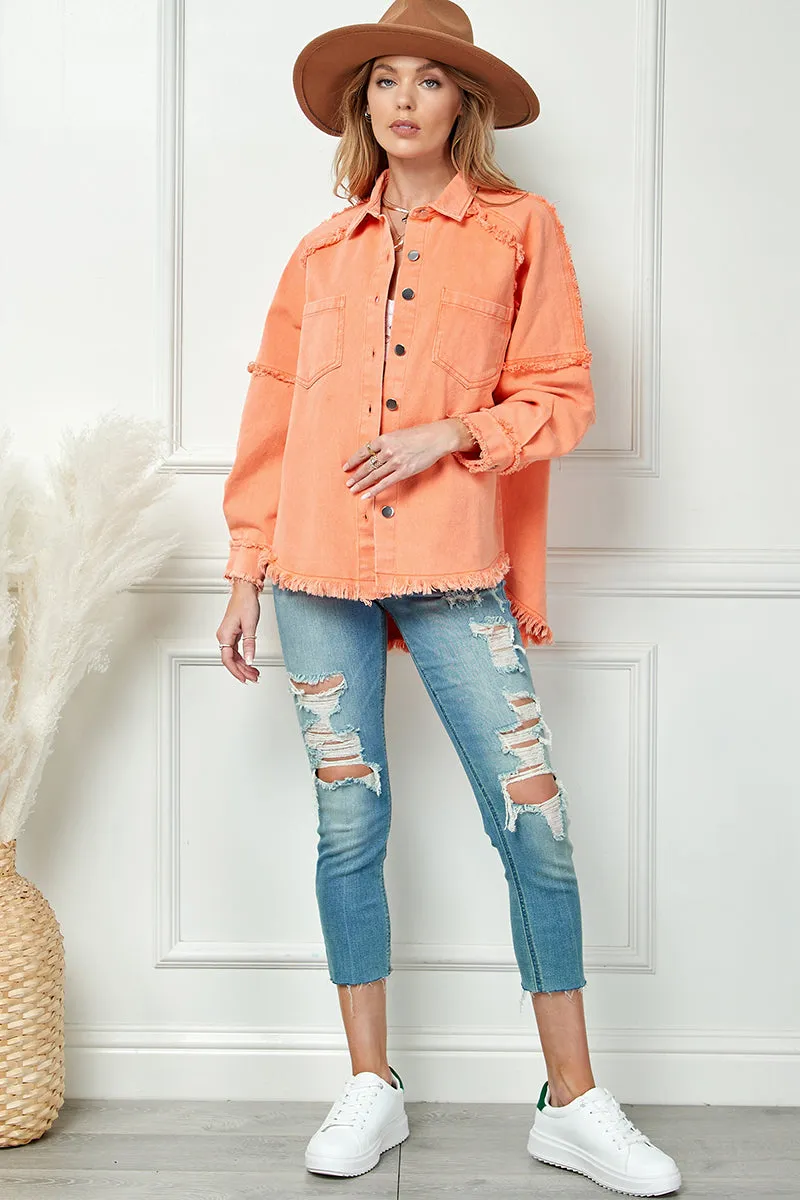 Frayed Shacket