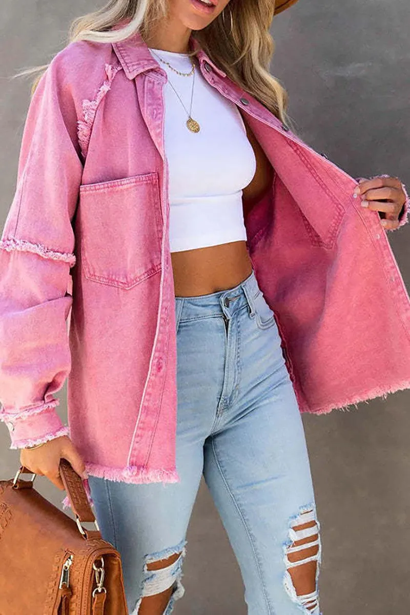 Frayed Shacket