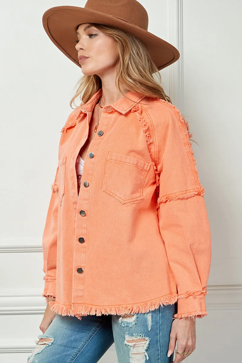Frayed Shacket