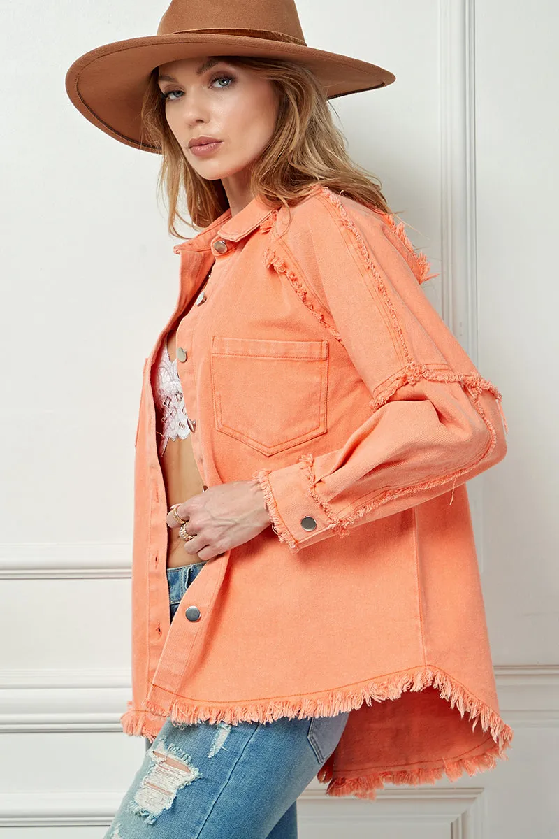 Frayed Shacket