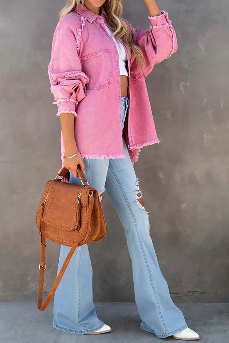 Frayed Shacket