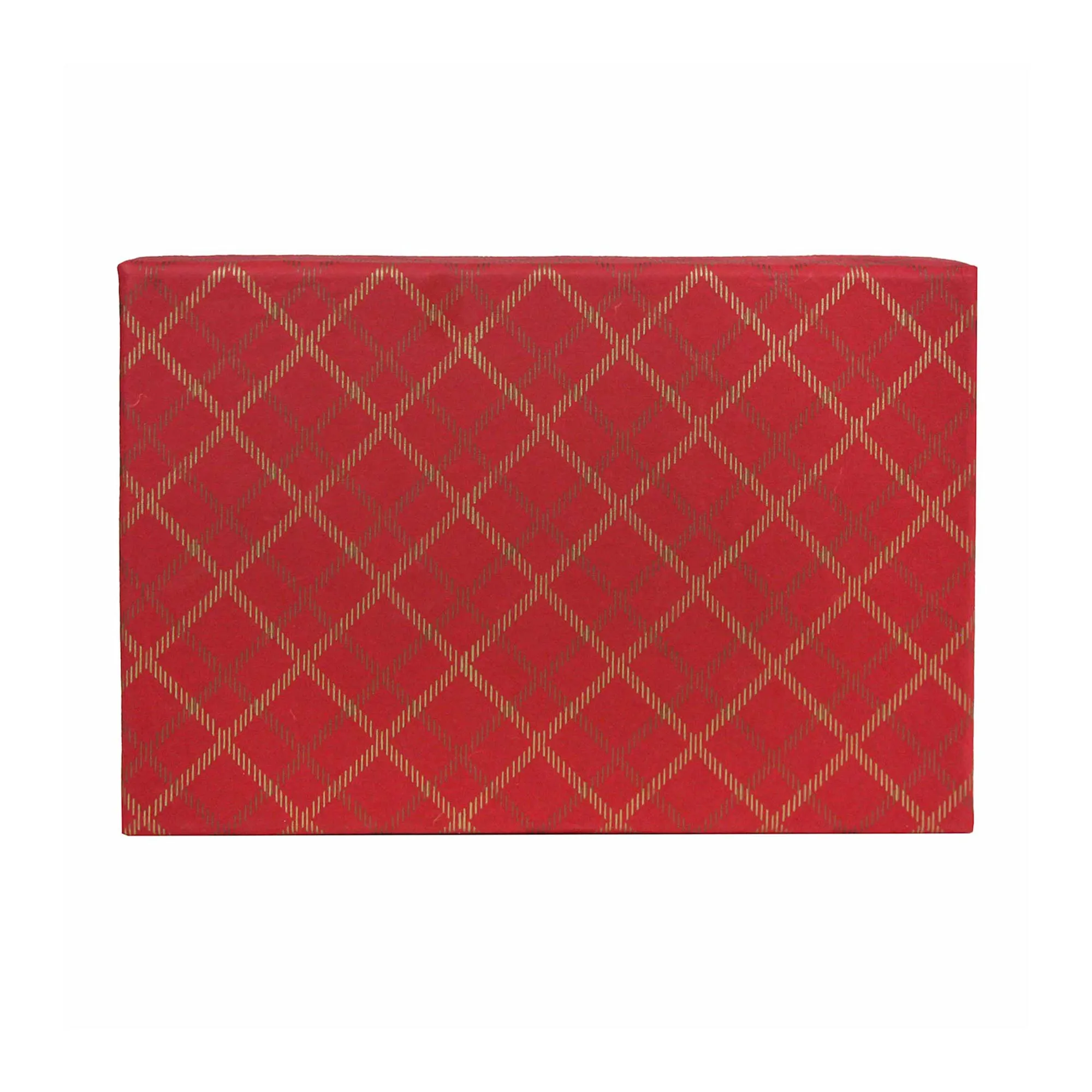 Handcrafted Chequered Red Gift Box - Single (Sizes Available)