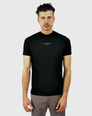 KARL LAGERFELD 755059 SS BLACK CREW T-SHIRT