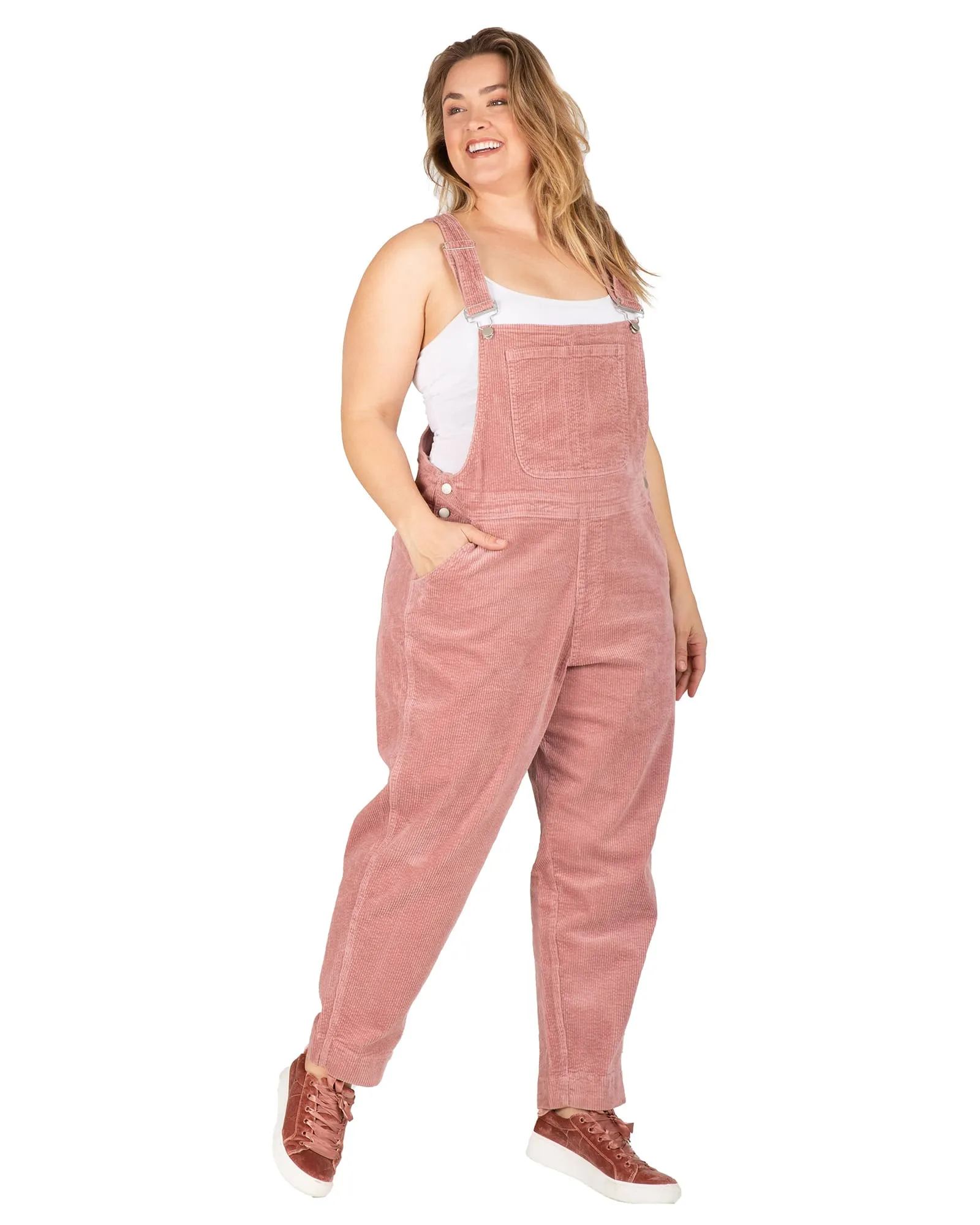 Kylie Corduroy Overall | Mauve