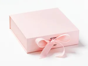 Medium Pale Pink Luxury Gift box with magnetic closure, and choice of ribbon (12)