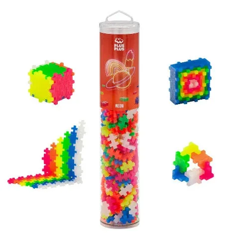 Plus-Plus Tube 240 Piece, Neon