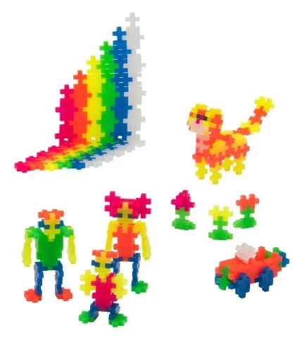 Plus-Plus Tube 240 Piece, Neon