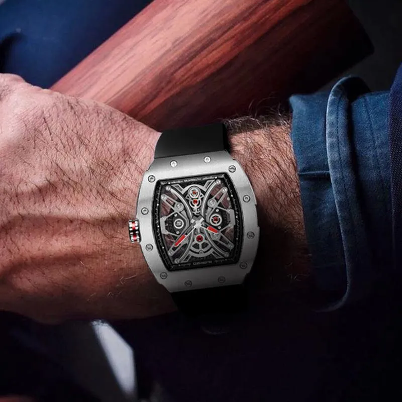 Ruerised Barrel-shaped Black MR-63001G
