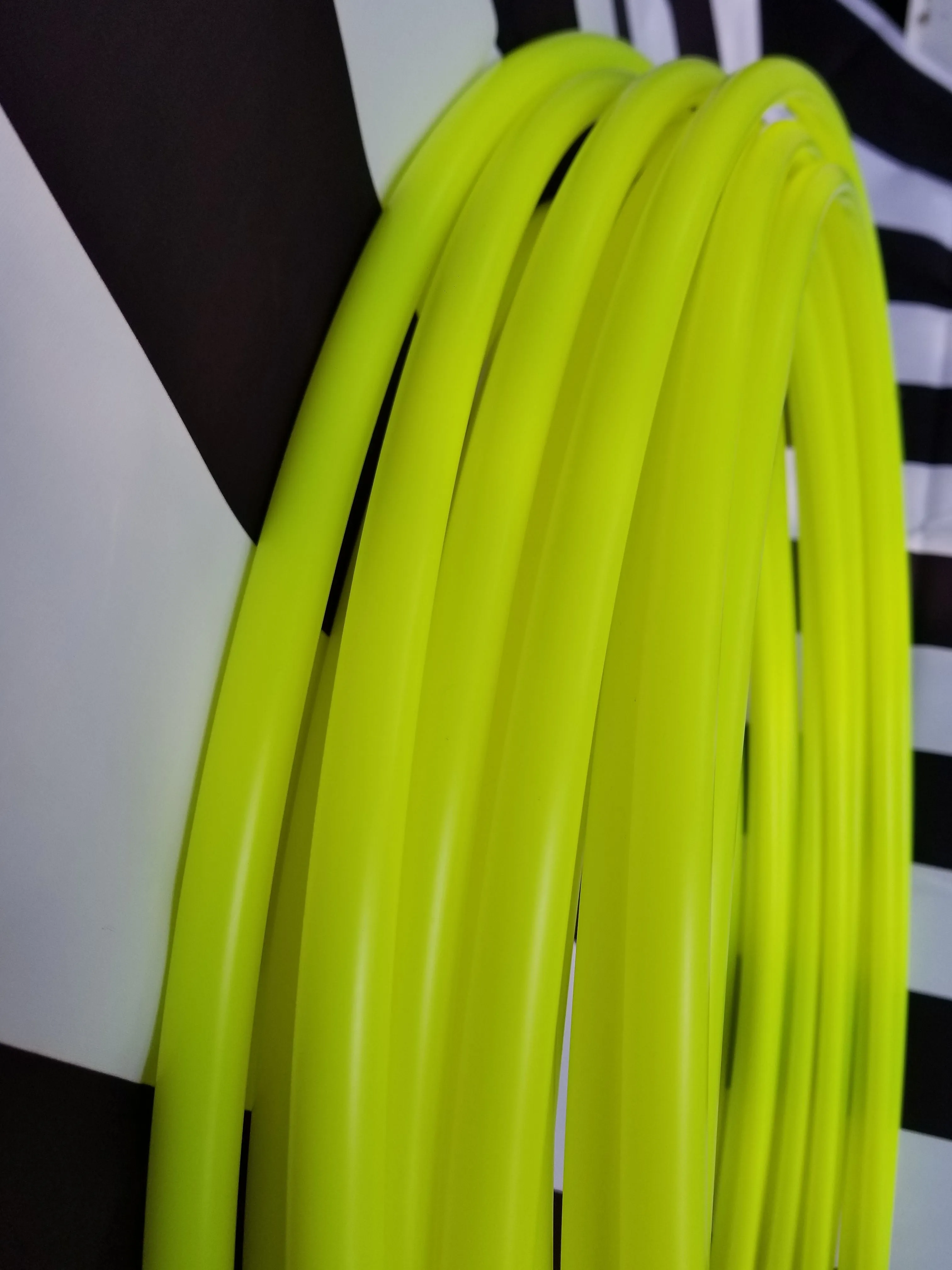 Sour Neon Sunshine- UV Yellow Polypro Bare Hoop 5/8