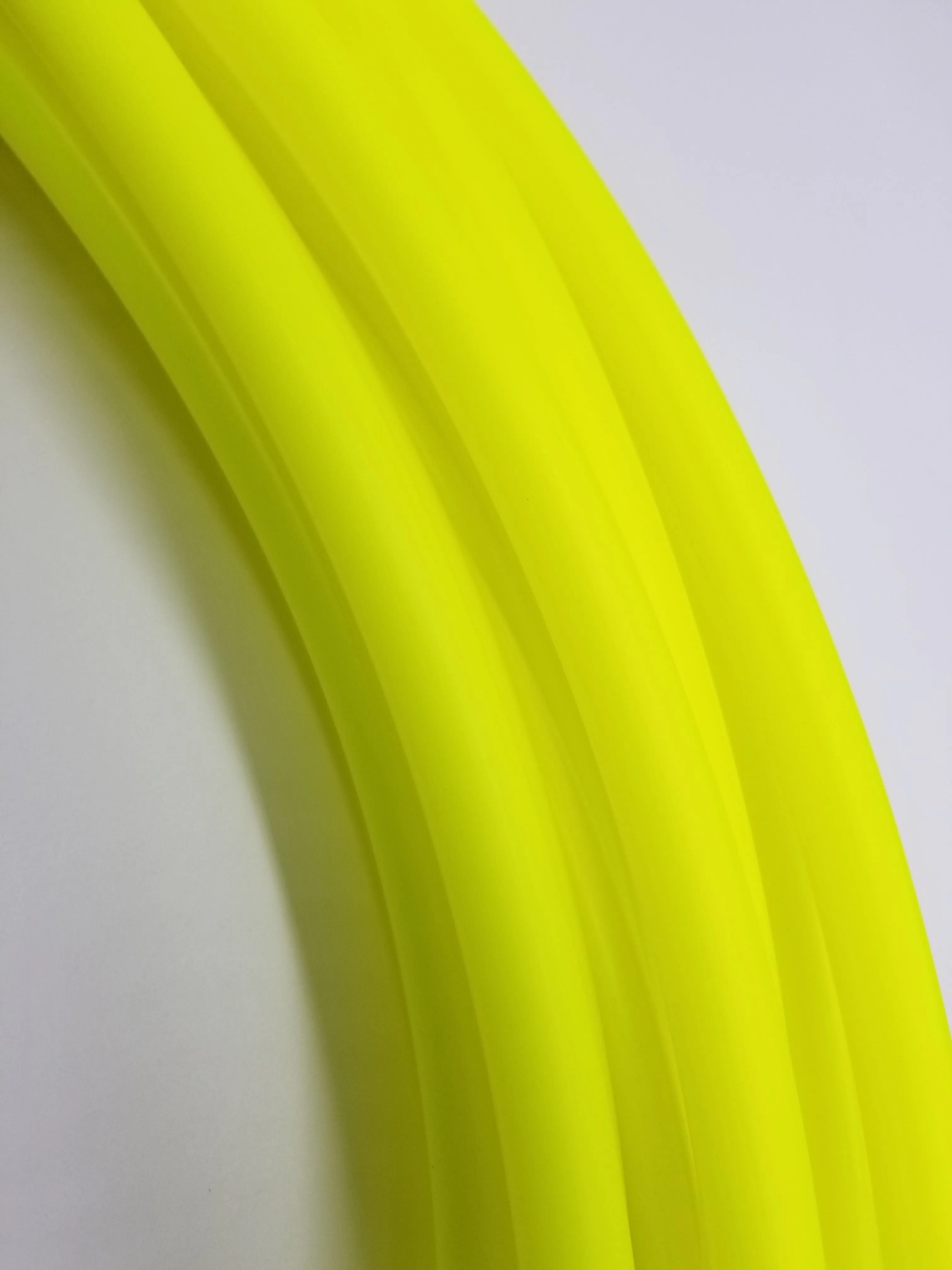 Sour Neon Sunshine- UV Yellow Polypro Bare Hoop 5/8