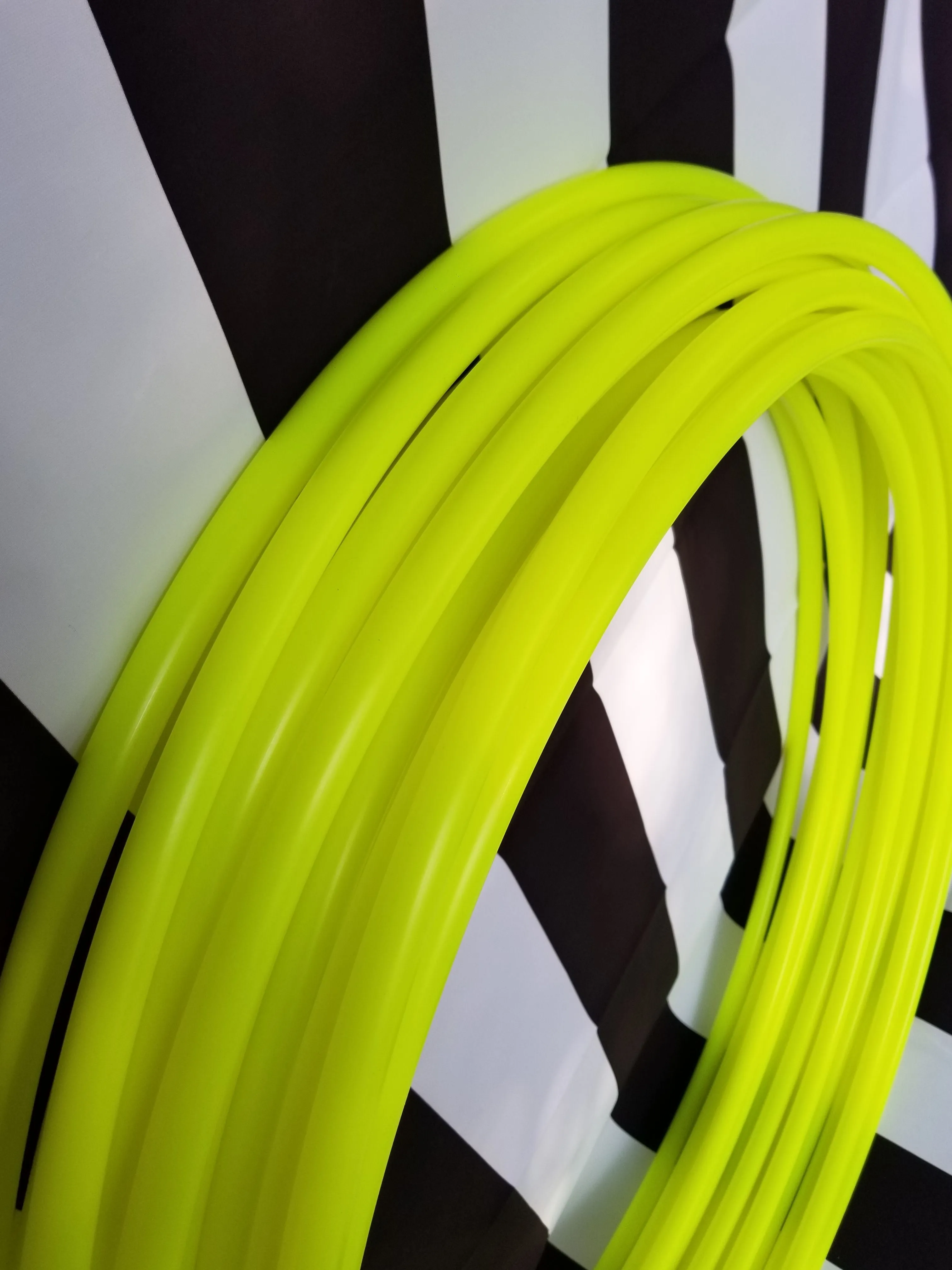 Sour Neon Sunshine- UV Yellow Polypro Bare Hoop 5/8