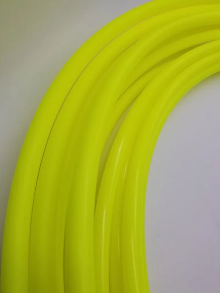 Sour Neon Sunshine- UV Yellow Polypro Bare Hoop 5/8