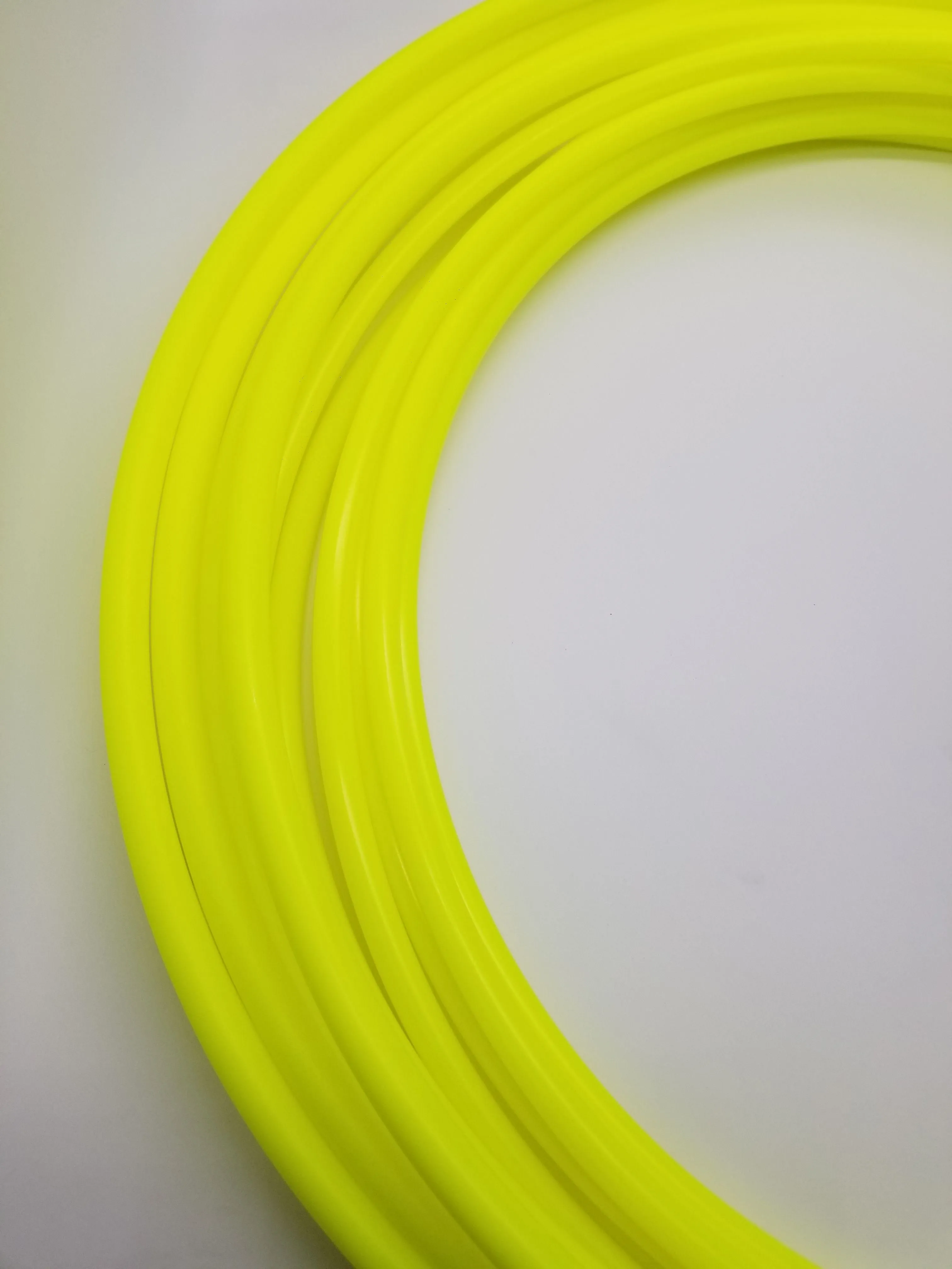 Sour Neon Sunshine- UV Yellow Polypro Bare Hoop 5/8